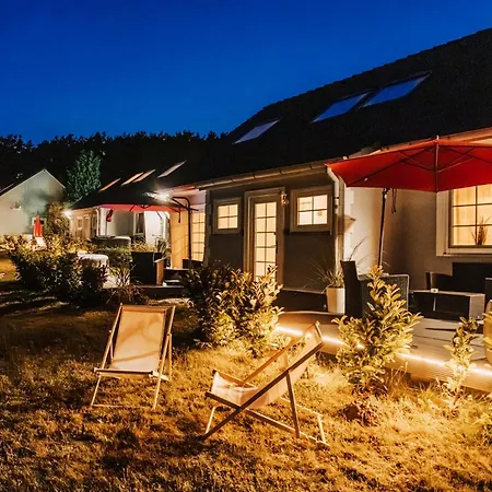 Nyaraló Ferienhaeuser Insel Usedom Haus Samara 8 - Blick Aufs Achterwasser! Whirlpool Und Sauna Lütow